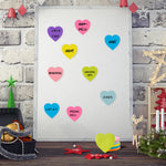 Heart Sticky Notes 3x3 in, 8 Pads, Super Cute Bright Color Strong Adhesive Post, Clean Removal, 82 Sheets/pad