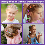 Hair Accessories for Girls, 2194 Pcs Colorful Elastic Hair Ties Set with Rubber Bands Butterfly Hair Clips Bobby Pins Hair Styling Tools Hair Tie Cutter Hair Stuff for Toddler, Baby, Kids