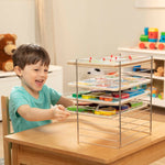 Melissa & Doug Multi-Fit Metal Wire Puzzle Rack 12 inches wide and 0.75 inches deep