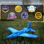 Airplane Toy Foam Airplanes for Kids - Best Summer Gift for Boys & Girls - Easy to Throw Airplanes - 3 4 5 6 7 8 Year Old Boy Birthday Gifts - Great Gifts for Ages 3 4 5 6 7 8 9+ Year Old Boys Toys