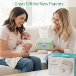 Chefhandy Baby Wipe Warmer, Wipe Warmer and Baby Wet Wipes Dispenser with UV Light Sanitizer,Baby Wipes Warmer for Babies,3 Heat Modes,Night Light,Heating Silence,Large Capacity Wipes Warmer (Green)
