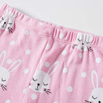 Little bety Girls Rabbit Long Sleeve Pajamas Toddler Girls Cotton Pjs Long Shirts Clothes 18Months Pink