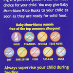 Hot-Kid Baby Mum-Mum Rice Rusks, Blueberry & Goji, 1.76 Ounce