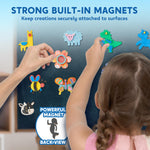 JOYIN 12 pcs Wooden Magnets, Spring Arts & Crafts for Boys and Girls, Children Painting Craft Activities Kit, Craft Toys Gifts for Birthday Easter