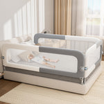 Abdtech Bed Rail for Toddlers with U-Shaped Base: Safety & Foldable - Stable Protective Bed Side Rails - 78.74 x 78.74 x 74.8 Designed for for King Size Bed