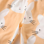 DDSOL Pajamas Baby Girls Long Sleeve Sleepwear Spring Winter Jammies Toddler Bunny Yellow Pjs Set 2T 3T