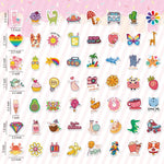 RINOLY 100 PCS Water Bottle Stickers for Kids, Cute Sticker for Girls,Stocking Stuffers Waterproof Vinyl Kawaii Stickers for Water Bottles,Skateboard,Laptop,Girls Boys Classroom Prizes