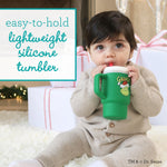 Infantino My 1st Tumbler Limited Edition – Adorable Miniature Tumbler with Leak-Resistant Straw and Toddler-Friendly Handle, Encourages Hydration, Easy to Clean, 9 fl. oz, Grinch Green