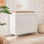 Babyletto Sprout 3-Drawer Changer Dresser with Removable Changing Tray in White, Greenguard Gold Certified