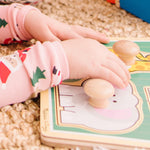 Melissa & Doug Jungle Friends Safari Animals Jumbo Knob Puzzle, Wooden Peg Puzzle for Toddlers, Educational Toy for Shape Recognition and Fine Motor Skills, Ages 1+