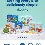 Amara Organic Fruit Bites Apple Kale - No Artificial Colors/Dyes, Added Sugar, Dairy-Free Fruit Snacks, Made with Organic Whole Foods, Healthy Fruit Snacks for Kids - 6 Pack