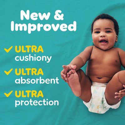 Pampers Diapers - Baby Dry - Size 6, 144 Count, Absorbent Disposable Infant Diaper (Packaging May Vary)