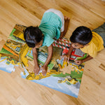 Melissa & Doug Building Site Floor Puzzle, 48 pc Jumbo Jigsaw Puzzle, Educational Screen Free Activity for Toddler, Preschoolers and Kids Ages 3+ (2 x 3 Feet) - FSC Certified