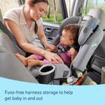 Graco 4Ever DLX 4-in-1 Car Seat, Charlie | Infant to Toddler Car Seat, with 10 Years of Use | Rear-Facing, Forward-Facing and Booster Modes | Safe, Comfortable and Convenient