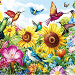 500 Pieces Puzzle for Adults,Birds Bath Flower Fence Puzzle,Recycled Cardboard Animals Jigsaw Puzzle 500 Pieces,Challenging Game Home Decor Birthday Party Gift Toy for Adults Kids Seniors 20.5 * 15 in