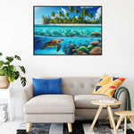 Sutinban Sea Turtle 1000 Piece Puzzle for Adults, Coolest Adult Puzzle 1000 Pieces, Wave Spirit Hawaii Ocean Jigsaw Puzzles Home Decor Happy Family Time