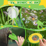 Funsland Bug Catcher Kit for Kids - 17 PCS Outdoor Explorer Kit Insect Catching Toys Nature Adventure Set for Boys 3 4 5 6 7 8 Year Old