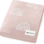 Baby Swaddle Blanket - 100% Luxury Cotton Knit Soft Cozy Lightweight Unisex Receiving Stroller Quilt Blanket for Shower Gift Registry for Newborns Infants Toddlers (Sheep - Khaki)