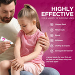 MED PRIDE High-Potency 20% Zinc Oxide Ointment 1oz - Diaper Rush Skin Protectant Zinc Cream- Wound Healing Zinc Oxide Paste For Kids & Adults- Barrier Repair Remedy For Chaffing, Rash, Cuts, Scrapes