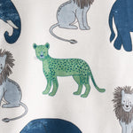 little planet by carter's Baby 2-Piece Pajamas Made with Organic Cotton, Safari Animals, 9M