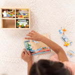 Melissa & Doug 4‑in‑1 Wooden Pets Jigsaw Puzzle Set, 48 Pieces with Storage Box, Toddler Puzzle Toy for Kids Ages 3+ - FSC Certified
