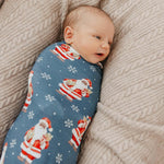 Copper Pearl Swaddle Blankets for Newborns | Soft Stretchy Receiving Blankets for Boys and Girls | Large 46 x 46 Inch Baby Blankets | Lightweight and Breathable Swaddles | Santa Claus