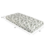 Babyletto 100% Organic Cotton Crib Sheet, GOTS-Certified, Fitted 360°, Ultra-Soft and Breathable Muslin - Olive Branches