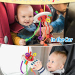 Yetonamr Baby Sensory Montessori Toys for 6-12-18 Months, Silicone Teething Toys, Toddler Easter Basket Stuffers Birthday Gift Travel Toy for 1 2 Year Old Boy Girl Infant 8 9 10 Months Old