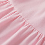 pureborn Baby Girl Pique Dress Peter-pan Collar Short Sleeve Cotton Playwear Dresses Summer Outfit Pink 12-18 Months