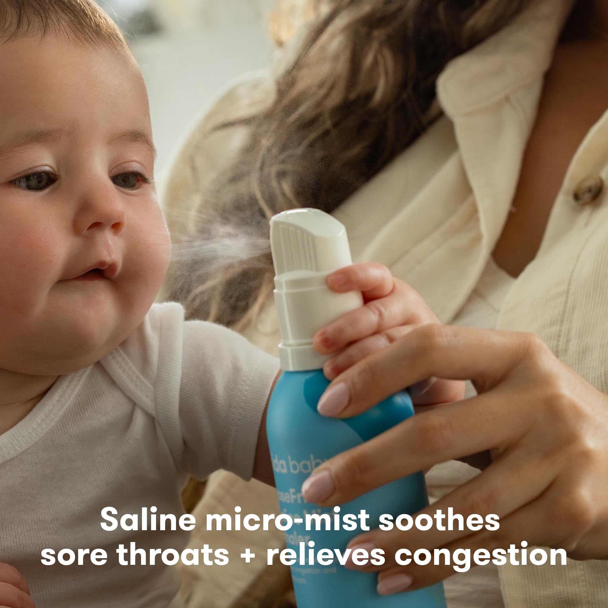 Frida Baby NoseFrida Saline Mist Nasal Inhaler, Decongestant - Nasal ...