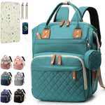 Diaper Bag Backpack Baby Bag, Baby Girl Boy Diaper Bag for Dad Mom with Pad, 16 Pockets, Pacifier Case, Large Diaper Bags Unisex for Travel (Colorful)