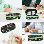 Cambond Pencil Case for Boys - Cute Pencil Case for Kids Large Capacity Pencil Pouch for School, Pencil Cases Only, Black Dinosaur
