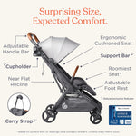 Ergobaby Metro 3 Deluxe Baby Stroller for Newborns, Infants, and Toddlers | Camel