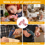 8 Pack Hot Glue Gun Kit with 100 Glue Sticks, 100mm x 7mm, Fast Preheating Hot Melt, Mini Safe High Temp Glue Guns for Kids Crafts, School DIY Projects Quick Home Repairs, Offices (20W)