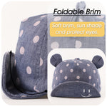 Peecabe Baby Baseball Cap Toddler Infant Boys Girls Sun Hat Breathable Cute Hats for Spring Summer 6M-3T (US, Age, 6 Months, 24 Months, Navy Cloth Fabric)
