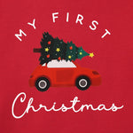 My First Christmas Outfits Romper Infant Baby Boy Girl Xmas Tree Onesie Bubble Sweatshirt Bodysuit Holidays Clothes