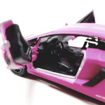 Kinsmart HOT Pink Matte Aventador LP-700 138 O Scale Diecast Car, Small