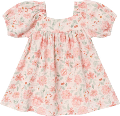 Modern Moments by Gerber baby-girls 2-piece Puffed Sleeve Dress & Diaper Cover Set
