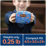 KeepGoing Small Travel First Aid Kit Kids – 60 Pc. Mini First Aid Kit for Purse, Diaper Bag, & Backpack with Latex-Free Bandages – 4 Oz., & 4.5 x 3.5 x 2 in, TSA-Approved
