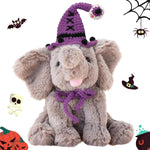 Hopearl Adorable Plush Calf Elephant Toy Floppy Elephish Ultra Soft Stuffed Animal for Boys Girls Kids Toddlers, Gray, 9''