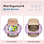 mommore Diaper Bag Small Diaper Backpack Stylish Toddler Baby Mini Maternity Bags Travel Backpacks with Insulated Pockets, Changing Pad, Stroller Straps