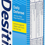 Desitin Daily Defense Baby Diaper Rash Cream with Zinc Oxide to Treat, Relieve & Prevent diaper rash, Hypoallergenic, Dye-, Phthalate- & Paraben-Free, 4 oz