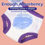 BIG ELEPHANT Potty Training Underwear, 100% Cotton Absorbent Unisex Toddler Pee Pants for Boys & Girls, 2T