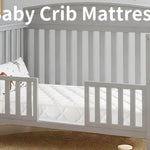 Pro Goleem Breathable Crib Mattress, 52”x28“ Dual-Sided Toddler Bed Mattress, 5" Thick Firm Foam & JPMA Certified, Comfort Jacquard Topper, Fits Standard Full-Sized Baby Cribs & Toddler Beds