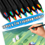 FUAOIS Stocking Stuffers for Kids Teens, 16 Rainbow Kids' Drawing Pencils, Art Supplies for Kid 4-12 Year Old
