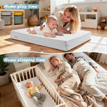 Vomiliku Crib Mattress, Dual Sided Memory Foam Baby Toddler Bed Mattress, 52" x 27.6" x 5.5" Mattresses for Baby Toddler, Fits Standard Cribs&Toddler Beds