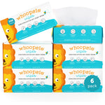 Whoopsie Wipes – The Original 100% Pure Cotton Dry Baby Wipes – Ultra Soft, Unscented, Chemical-Free Wipes for Sensitive Skin – Use Dry or Add Water for Wet Wipes – 6 Packs (600 Count)