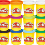 Play-Doh Jewel Colors Bulk 12-Pack of 4-Ounce Cans, Party Favors, Back to School Gifts, Prizes, & Party Favors, Kids Arts & Crafts, Preschool Toys, Ages 2+ (Amazon Exclusive)