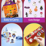 Benresive Reusable Sticker Books for Kids 2-4, Sticker Books for Toddlers 1-3 2-4, Toddler Travel Toys Activities Crafts Gifts - Halloween
