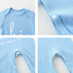 Newborn Girls and Boys Romper, Hi I’m New Here Long Sleeve Cotton Baby Clothes, Newborn Coming Home Outfit